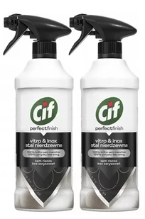 Cif Perfect Finish spray Stal Nierdzewna 2 x 435ml - Środki do kuchni i łazienki - miniaturka - grafika 1