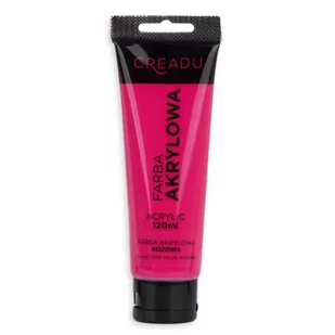 CREADU, Farba akrylowa, różowy, 120 ml - Farby i media malarskie - miniaturka - grafika 1