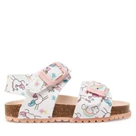 Buty dla dziewczynek - Sandały Garvalin 252463 M Biały - miniaturka - grafika 1
