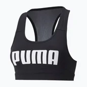 Bielizna sportowa damska - Biustonosz treningowy PUMA Mid Impact 4Keeps Graphic PM puma black/white puma WYSYŁKA W 24H 30 DNI NA ZWROT - miniaturka - grafika 1