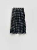 Spódnice - Reserved - Plisowana spódnica w kratę - granatowy - miniaturka - grafika 1