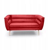 Sofy i kanapy - Dwuosobowa Sofa w stylu skandynawskim Maro 2 w kolorze czerwonym - miniaturka - grafika 1