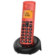 Telefony stacjonarne - ALCATEL E160 Czerwony - miniaturka - grafika 1