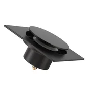 Korki do umywalek - Czarny korek do zlewu, uniwersalny korek do wanny, z uszczelką silikonową, odporny na zapachy i korozję, sprężynowy korek do prysznica - miniaturka - grafika 1