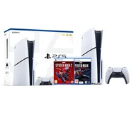 Konsole Playstation - Sony PlayStation 5 Slim D Chassis PS5 1TB z napędem + Marvel’s Spider-Man: Miles Morales + Marvel’s Spider-Man 2 - miniaturka - grafika 1