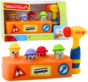 Roboty dla dzieci - Zabawka Interaktywna Kolorowy Tłuczek Młotek Chomiki Roboty Drogowe - miniaturka - grafika 1