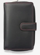 Portfele - Visconti, Colorado, Portfel damski, CD22, czarno-czerwony - miniaturka - grafika 1