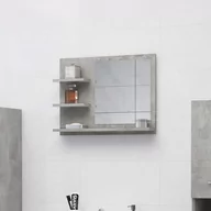 Lustra - vidaXL Lustro łazienkowe, szarość betonu, 60x10,5x45 cm, płyta wiórowa - miniaturka - grafika 1