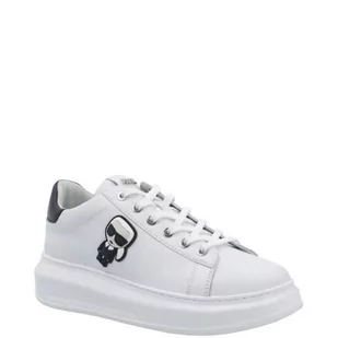 Karl Lagerfeld Skórzane trampki ICONIC - Trampki damskie - miniaturka - grafika 1