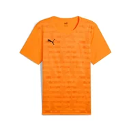 Koszulki sportowe męskie - Męska koszulka z grafiką individualRISE PUMA Heat Fire Orange - miniaturka - grafika 1