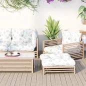 Poduszki ogrodowe - Poduszki na palety, 2 szt., wzór w liście, tkanina Oxford - miniaturka - grafika 1