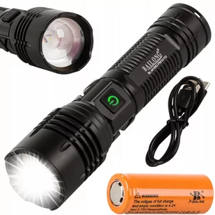 LATARKA TAKTYCZNA BAILONG MOCNA LED PM10-TG ZOOM - Latarki - miniaturka - grafika 1