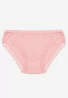 Majtki damskie - Różowe Koronkowe Majtki Figi Tiasa - miniaturka - grafika 1