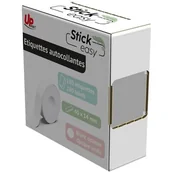 Papier do drukarek - Etykieta termiczna UPRINT Easy UP21 14 x 40 mm (180 szt.) Biały - miniaturka - grafika 1