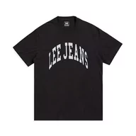 Koszulki męskie - Lee Męski t-shirt Varsity Tee, czarny, L - miniaturka - grafika 1