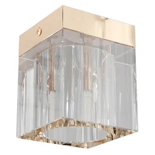 Lampa sufitowa glamour Cubo Claro Gold OR86188 szklana złota przezroczysta - Lampy sufitowe Lampa sufitowa glamour Cubo Claro Gold OR86188 szklana złota przezroczysta - Lampy sufitowe - miniaturka - grafika 1