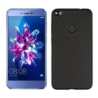 Etui i futerały do telefonów - NoName Etui Carbon Fiber Huawei P8 lite 2017 czarny/black - miniaturka - grafika 1