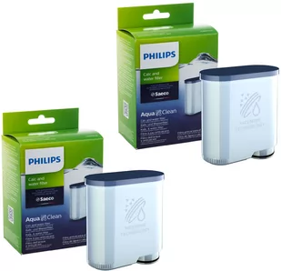Filtr wody do ekspresu Philips Saeco AquaClean Oryginał 2 szt - Akcesoria i części do ekspresów do kawy - miniaturka - grafika 1