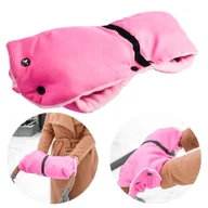 Akcesoria do wózków - Mufka Na Ręce Ocieplana Zimowa Rękawica Na Sanki Polar Uniwersalna Na Wózek - miniaturka - grafika 1