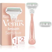 Maszynki do golenia i wkłady - Gillette Venus Smooth Sensitive Pink - Maszynka do golenia+2 Wkłady - miniaturka - grafika 1