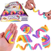 Zabawki sensoryczne - Pierścienie przesuwne tęczowe fidget - miniaturka - grafika 1