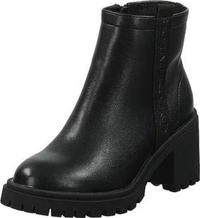 TOM TAILOR Damskie 6390440005 botki, czarne, 39 EU, czarny, 39 EU - Botki damskie - miniaturka - grafika 1