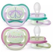 AVENT Ultra Air Nighttime Smoczek uspokajający ortodontyczny 0-6m SCF376/19, 2szt.