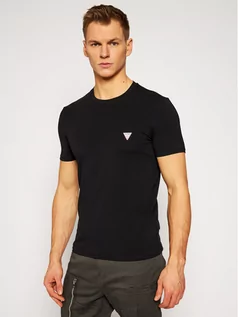 Koszulki męskie - GUESS T-Shirt M1RI24 J1311 Czarny Super Slim Fit - grafika 1
