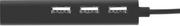 Huby USB - Natec Hub USB 3x USB 2.0 + RJ45 Dragonfly czarny NHU-1413 - miniaturka - grafika 1