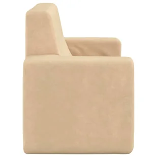 Lumarko 2-os. sofa dla dzieci, kremowa, miękki plusz - Sofy i kanapy - miniaturka - grafika 5