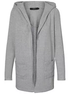 Swetry damskie - Vero Moda Kardigan "Doffy" w kolorze szarym - miniaturka - grafika 1