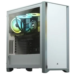 Obudowa komputerowa CORSAIR, 4000D TG, Mid Tower, ATX, White - Obudowy komputerowe - miniaturka - grafika 1