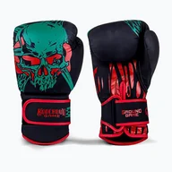 Rękawice bokserskie - Rękawice bokserskie GroundGame Toxic czarne 21BOXGLOTOX10  12 oz - miniaturka - grafika 1