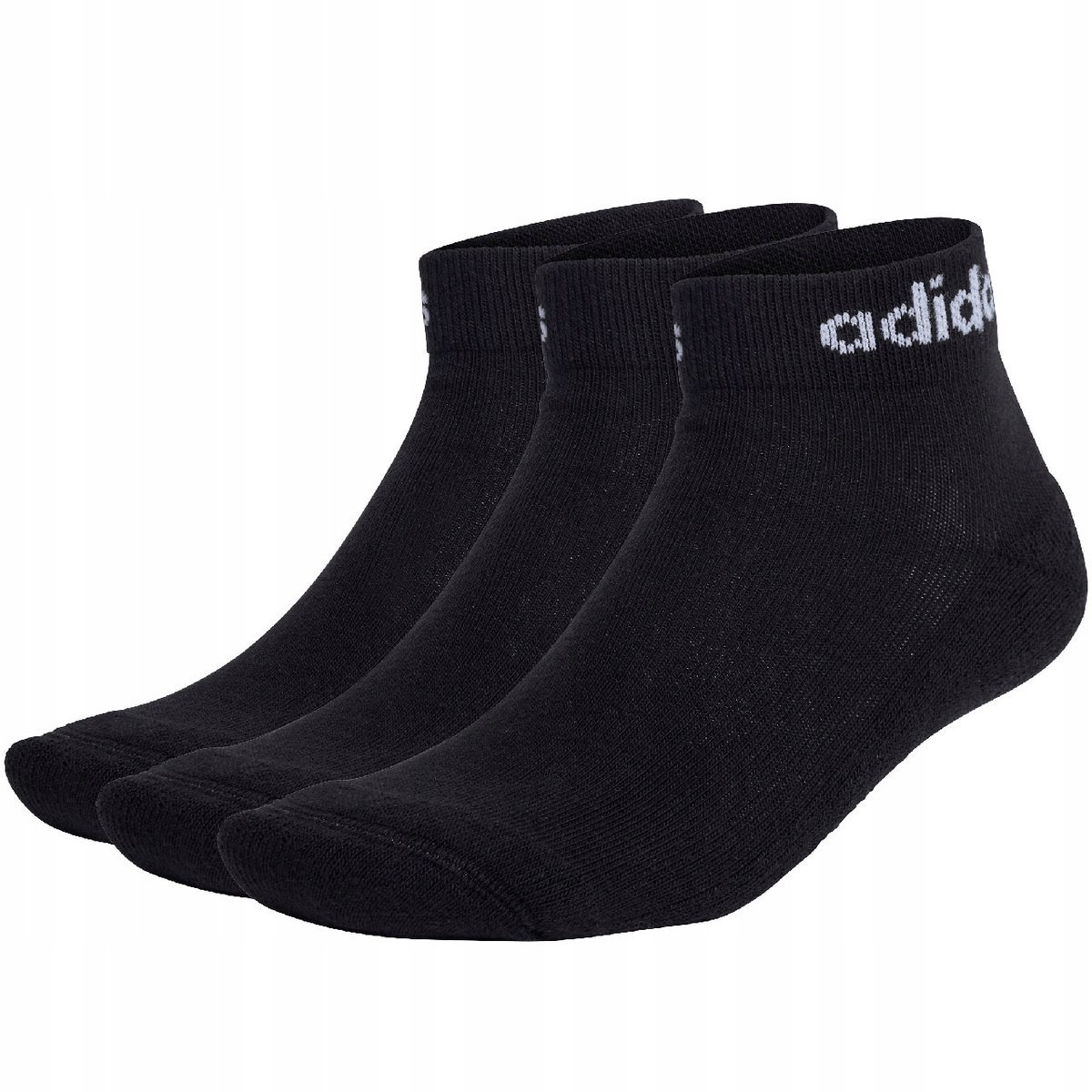 Skarpety adidas Linear Ankle Socks Cushioned Socks 3P czarne IC1303 40-42
