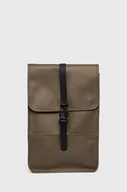 Plecaki - Rains plecak 12800 Backpack Mini kolor złoty duży gładki - miniaturka - grafika 1