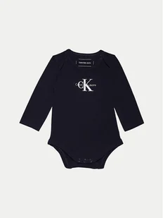 Calvin Klein Jeans Body dziecięce IN0IN00033 Granatowy Regular Fit - Body dla niemowląt - miniaturka - grafika 1