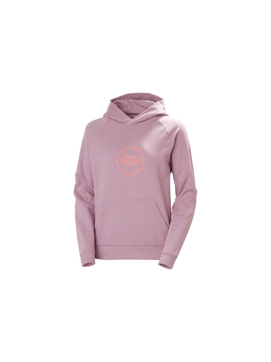 Bluza damska z kapturem HELLY HANSEN W CORE GRAPHIC HOODI różowa XL