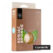 Akcesoria do oczyszczania twarzy - YASUMI YASUMI Pure Konjac Sponge - Gąbka konjac do mycia twarzy dla dzieci i noworodków PURE (S) YKS-005 - miniaturka - grafika 1