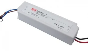 Zasilacz LED MeanWell 100W 12V DC 8,5A hermetyczny IP67 - Zasilacze i transformatory - miniaturka - grafika 1