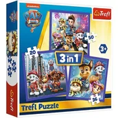 Puzzle - Trefl Puzzle 3w1 Psi Patrol gotowy do akcji - miniaturka - grafika 1