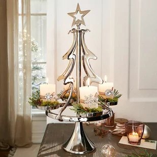 Świecznik z wieńcem adwentowym Gaetana - Ozdoby bożonarodzeniowe - miniaturka - grafika 1