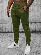 Spodnie sportowe męskie - Spodnie dresowe męskie khaki OZONEE JS/XW01Z - Ozonee - miniaturka - grafika 1