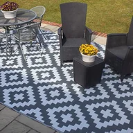 Dywany zewnętrzne - Valiant FIR562 geometryczny dywanik do patio i tarasu na zewnątrz – 2,7 m x 1,8 m, szary - miniaturka - grafika 1