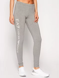 Spodnie damskie - EA7 Emporio Armani Legginsy 8NTP63 TJ01Z 0905 Szary Slim Fit - grafika 1