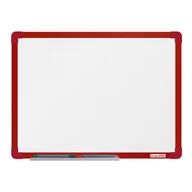 Tablice i flipcharty - boardOK Biała magnetyczna tablica boardOK, 60 x 45 cm, czerwona rama VOK060045-1300 - miniaturka - grafika 1