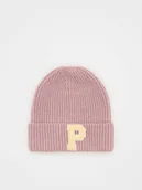 Czapki dla dzieci - Reserved - Dzianinowa czapka z domieszką wełny - beżowy - miniaturka - grafika 1