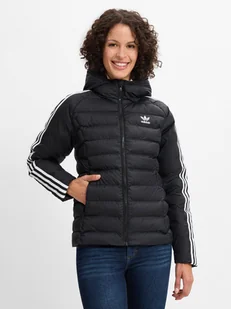 adidas Originals Damska kurtka pikowana Kobiety Sztuczne włókno czarny jednolity, S - Kurtki damskie - miniaturka - grafika 1