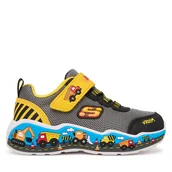 Buty dla chłopców - Sneakersy Skechers Play Scene 407312N/BKYL Szary - miniaturka - grafika 1