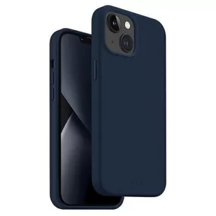 UNIQ etui Lino iPhone 14 Plus 6,7" niebieski/marine blue - Etui i futerały do telefonów - miniaturka - grafika 1