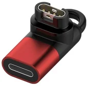 Akcesoria do smartwatchy - Adapter MAJESTICLINE Lightning do Garmin Czarno-czerwony - miniaturka - grafika 1